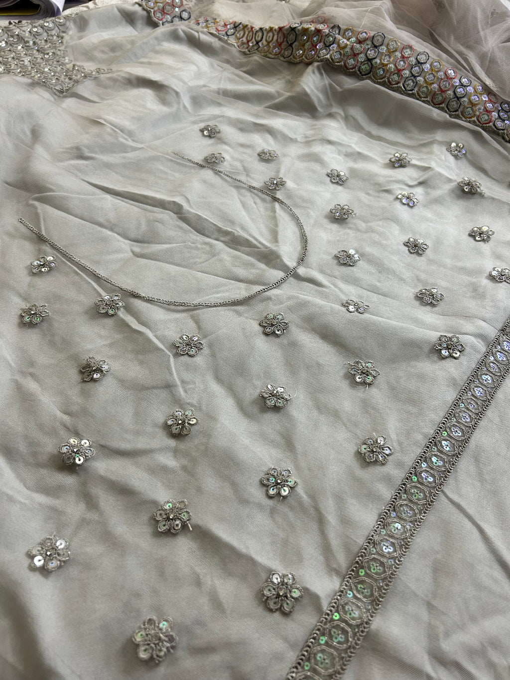Grey Peacock Lehenga