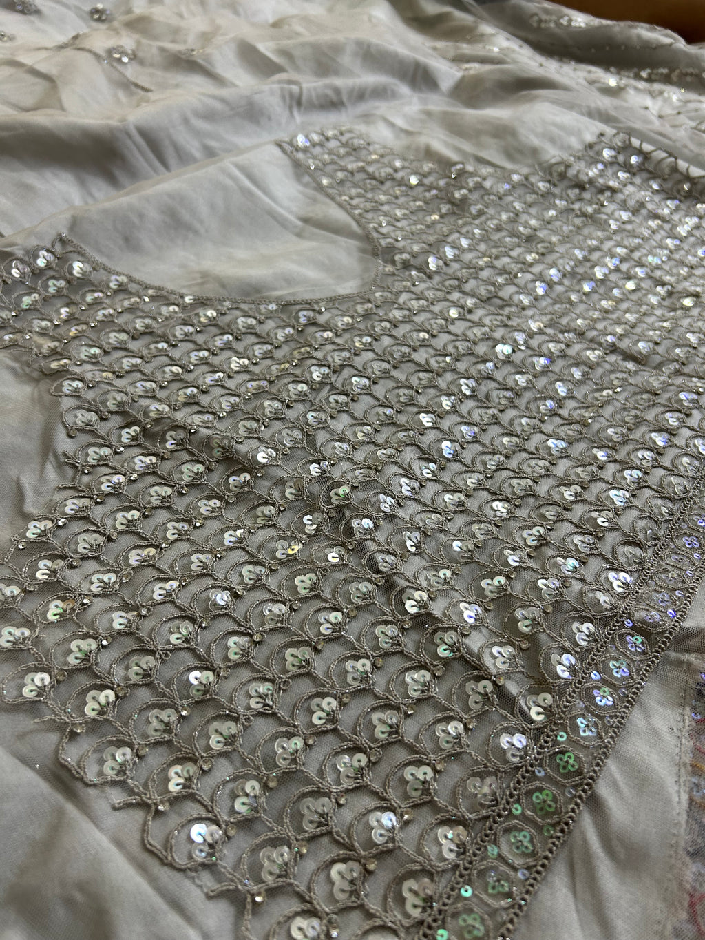 Grey Peacock Lehenga